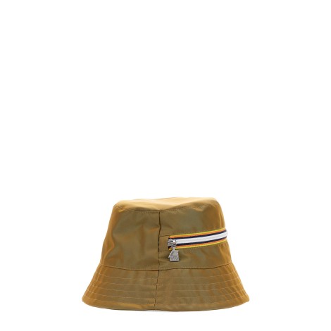 k-way bucket hat with zipper logo