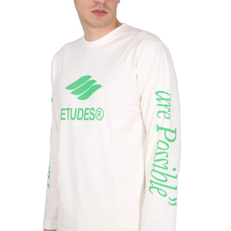 études logo print t-shirt