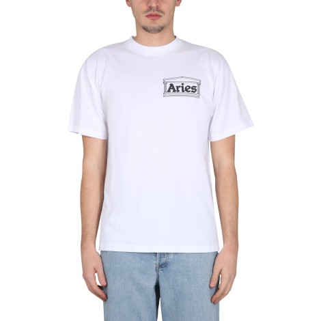 aries logo print t-shirt