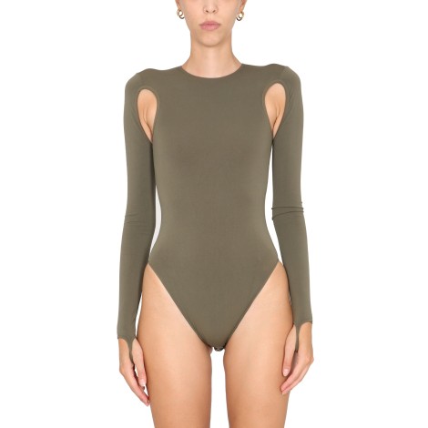 andreadamo bodysuit with cut-out details