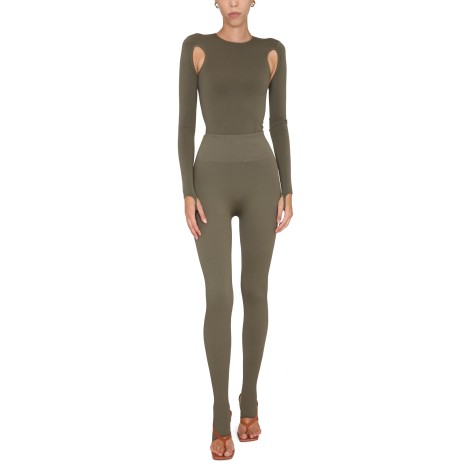 andreadamo bodysuit with cut-out details