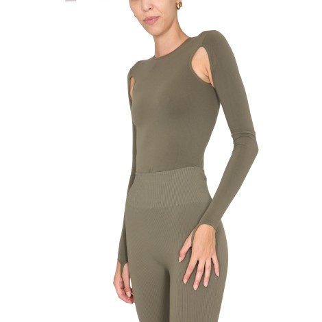 andreadamo bodysuit with cut-out details