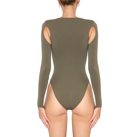 andreadamo bodysuit with cut-out details