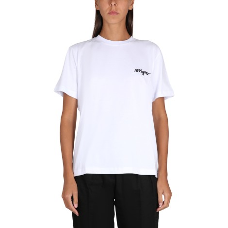 msgm crewneck t-shirt