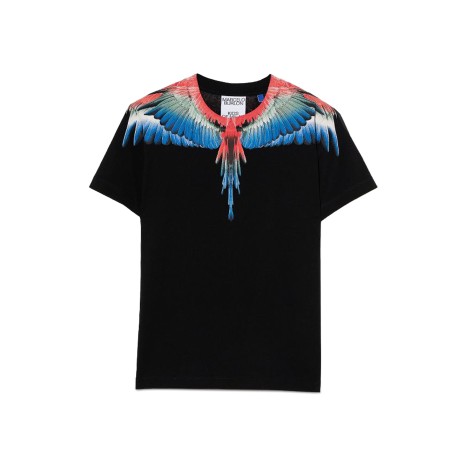 marcelo burlon county of milan multicolor wings t-shirt s/s