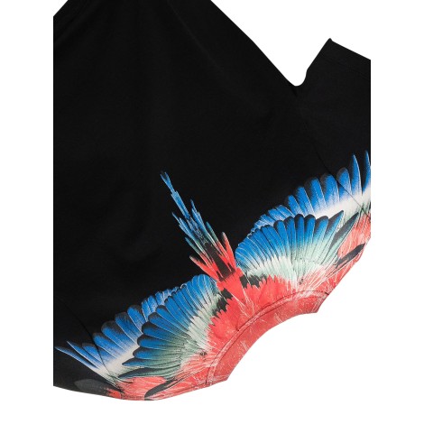 marcelo burlon county of milan multicolor wings t-shirt s/s