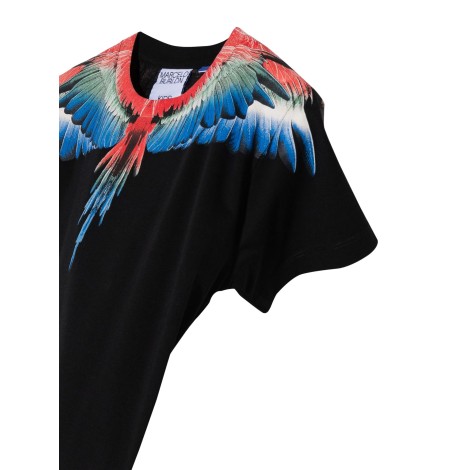 marcelo burlon county of milan multicolor wings t-shirt s/s