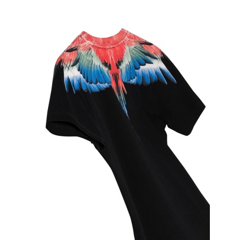 marcelo burlon county of milan multicolor wings t-shirt s/s