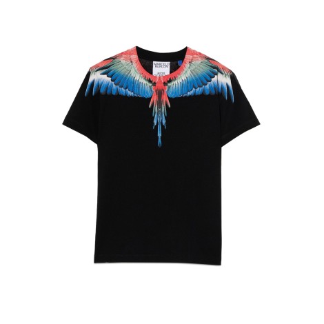 marcelo burlon county of milan multicolor wings t-shirt s/s