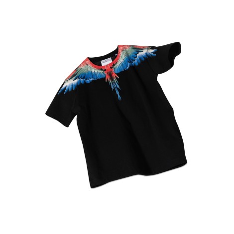 marcelo burlon county of milan multicolor wings t-shirt s/s