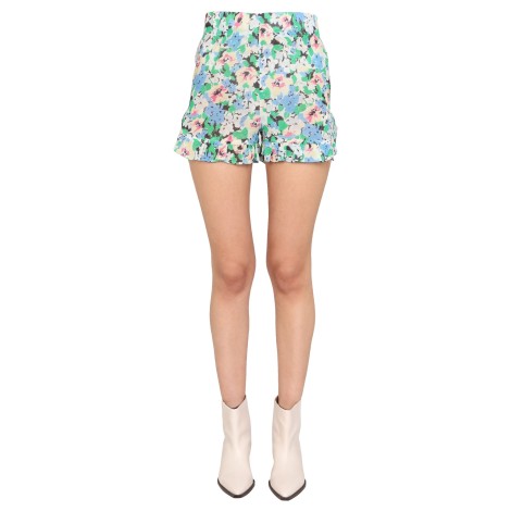 ganni forensic pattern shorts 