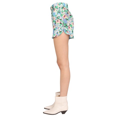 ganni forensic pattern shorts 