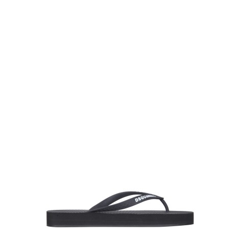 dsquared rubber thong sandals