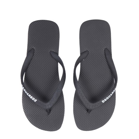 dsquared rubber thong sandals