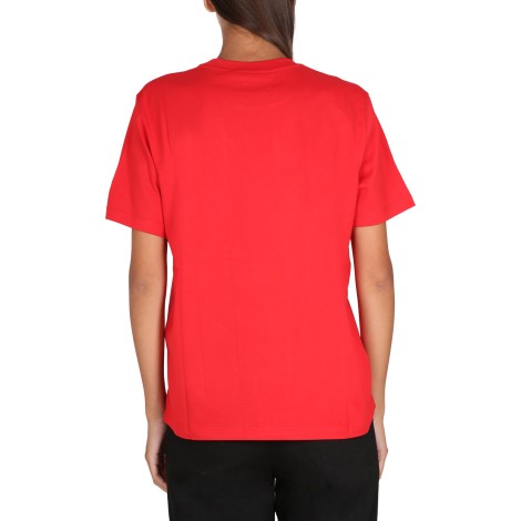 msgm jersey crewneck t-shirt with logo