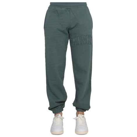 market pants with applied logo