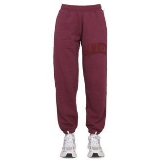 market pants with applied logo