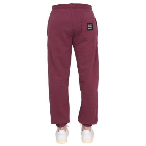 market pants with applied logo