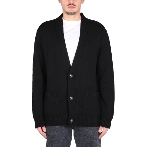 balmain cardigan with logo