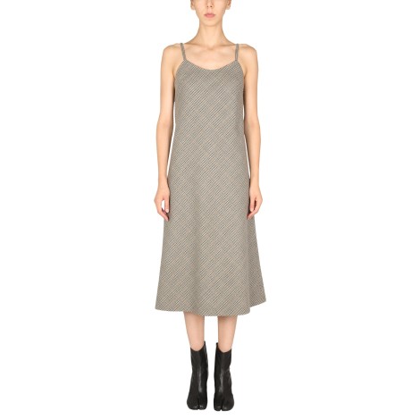 maison margiela dress with pied de poule pattern