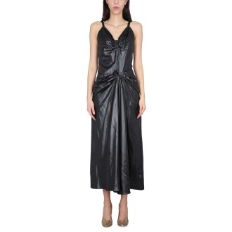 maison margiela moiré polyester dress