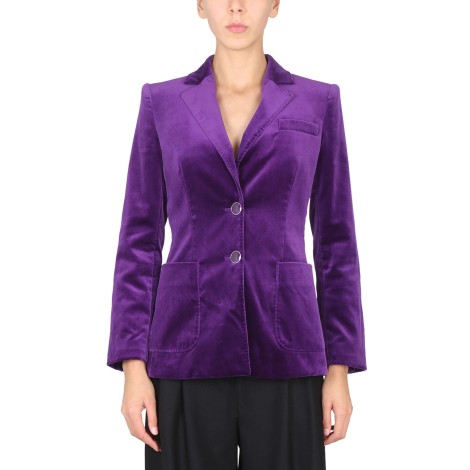 alberta ferretti single-breasted jacket