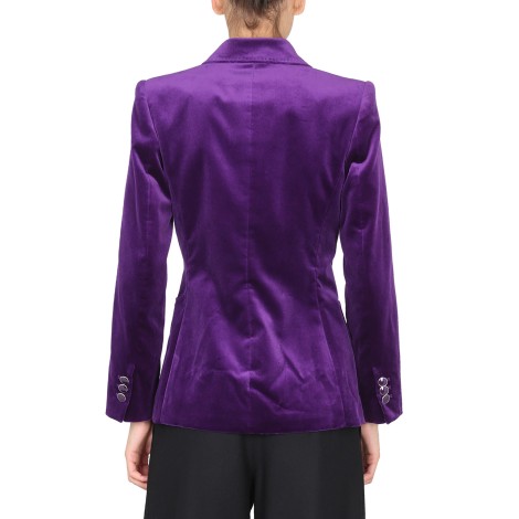 alberta ferretti single-breasted jacket