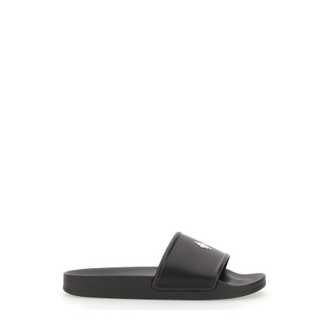 marcelo burlon county of milan rubber slide sandal