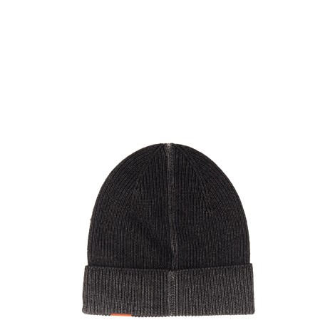 aspesi beanie hat with logo