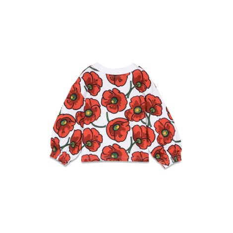 kenzo poppy flowers crewneck sweatshirt