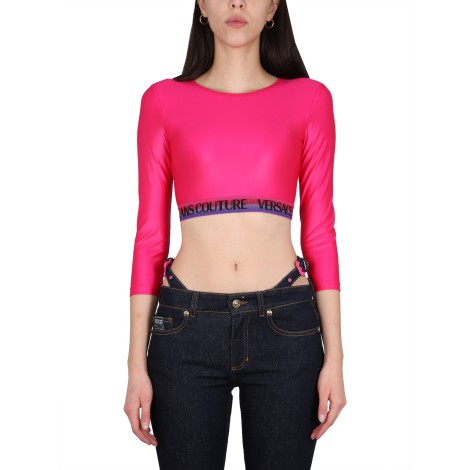 versace jeans couture cropped top