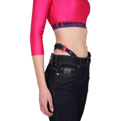 versace jeans couture cropped top