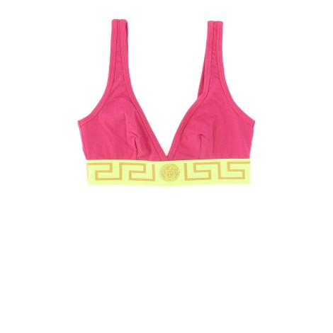 versace bralette with greek border