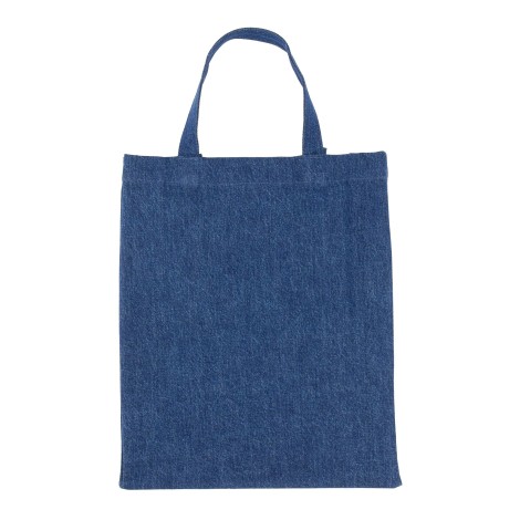 a.p.c. denim tote bag with print