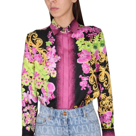 versace orchid jellyfish print shirt