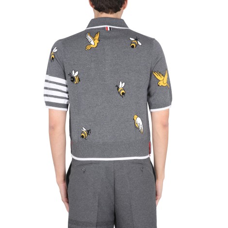 thom browne polo birds & bees