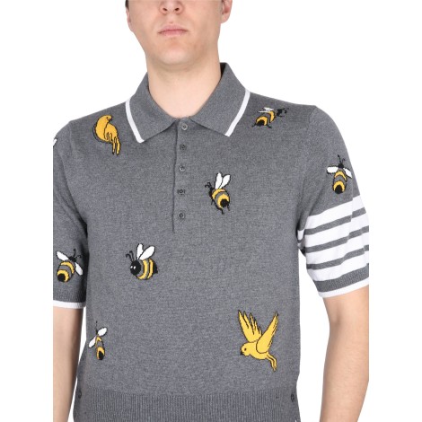 thom browne polo birds & bees