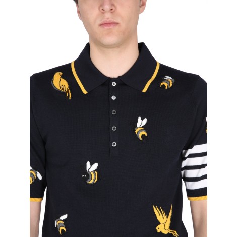 thom browne polo birds & bees