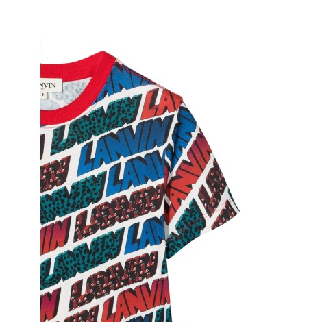 lanvin allover logo t-shirt