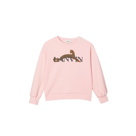 lanvin logo crewneck sweatshirt