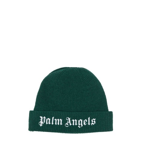 palm angels knit logo beanie