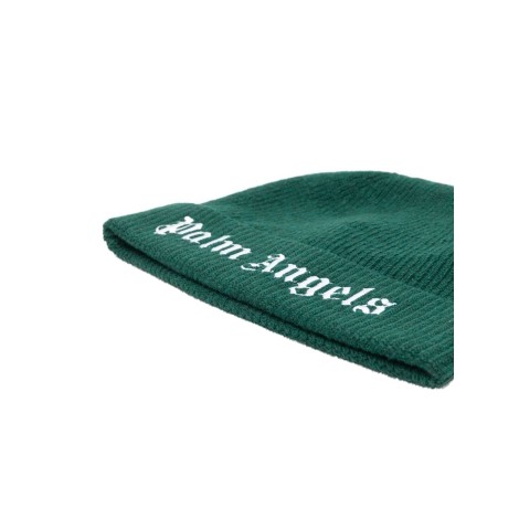 palm angels knit logo beanie