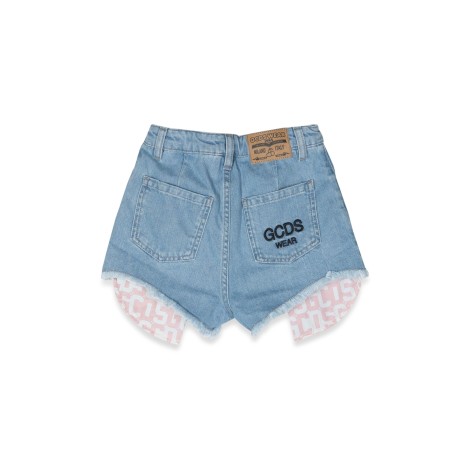 gcds denim shorts inserts