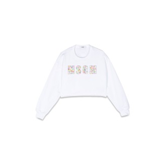 msgm cropped sweatshirt