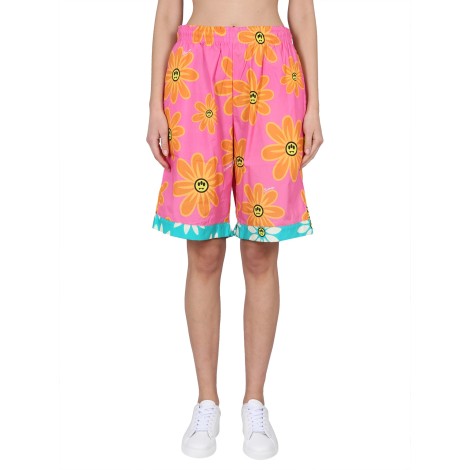 barrow sunflower print bermuda shorts