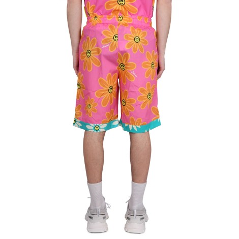 barrow sunflower print bermuda shorts