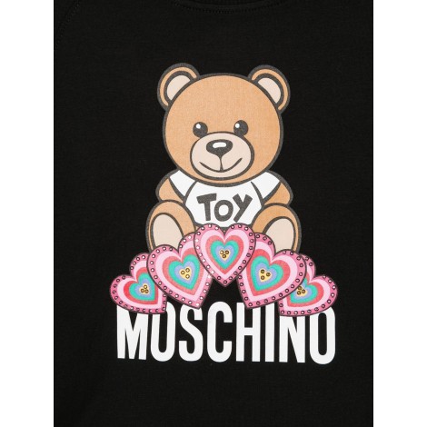 moschino teddy bear crewneck sweatshirt