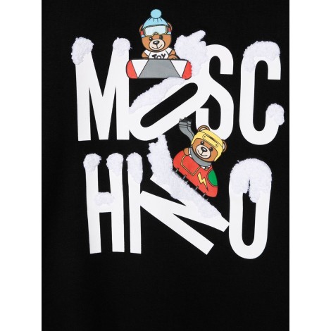 moschino logo crewneck sweatshirt and ski