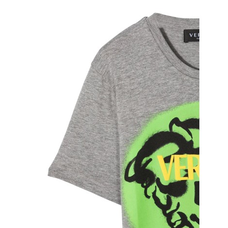 versace t-shirt jersey + st. medusa emoji-logo