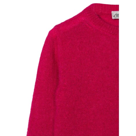 simonetta buttoned crew neck cardigan